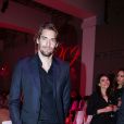 Exclusif  - Camille Lacourt - Le Prix Clarins pour l'enfance fête ses 20 ans et récompense sa nouvelle femme de coeur L.Hallyday pour son association La Bonne Étoile à l'hôtel Salomon de Rothschild à Paris, France, le 14 mars 2017. © Borde-Jacovides/Bestimage