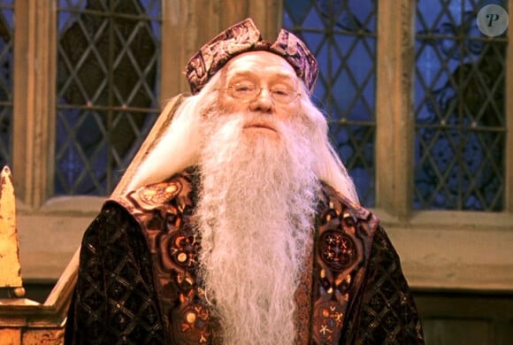 Richard Harris dans la peau d'Albus Dumbledore.