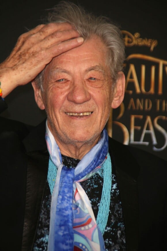 Ian McKellen à la première de 'Beauty And The Beast' (La Belle et la Bête) à Alice Tully Hall à New York, le 13 mars 2017 © Sonia Moskowitz/Globe Photos via Zuma