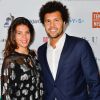 Naissance - Jo-Wilfried Tsonga est papa pour la première fois - Jo-Wilfried Tsonga et sa compagne Noura, enceinte - Soirée de gala des 20 ans de l'association "Fête le Mur" de Yannick Noah au Chalet des Iles à Paris le 9 novembre 2016. © Coadic Guirec/Bestimage