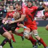 Ali Williams lors d'un match du Top 14 opposant le Stade Francais à Toulon au stade Jean Bouin Stadium, à Paris, le 30 novembre 2013.