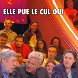 Benjamin Castaldi a tenu des propos crus sur sa collègue Agathe Auproux. Emission "Touche pas à mon poste" sur C8. Le 5 avril 2017.