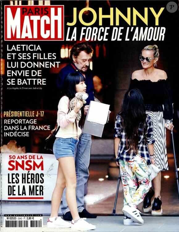 Couverture du magazine "Paris Match" en kiosques le 5 avril 2017