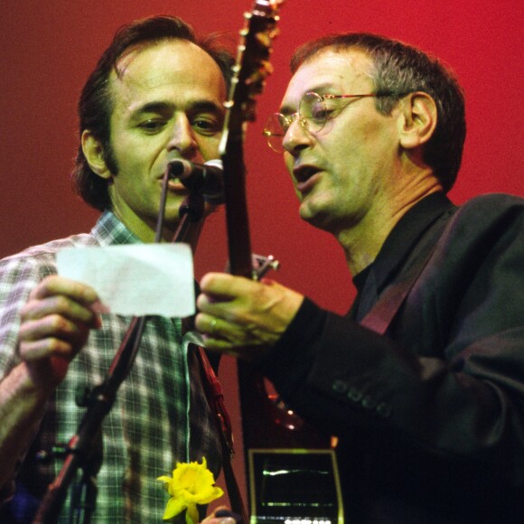 Jean-Jacques Goldman et Michael Jones en 1999.