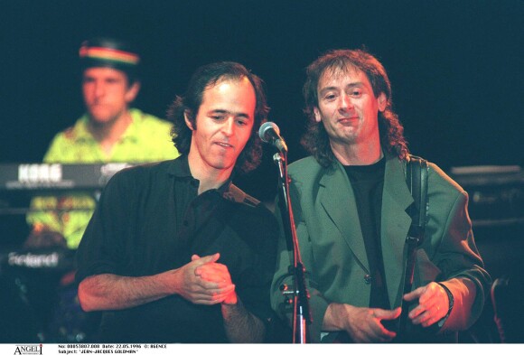 Jean-Jacques Goldman et Michael Jones en 1996.