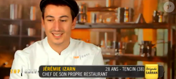 Jérémie qualifié pour la finale de "Top Chef 2017", la demi-finale. Sur M6, le 12 avril 2017.