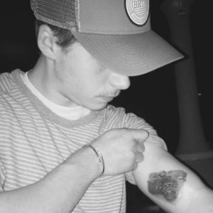 Photo de Brooklyn Beckham. Avril 2017.