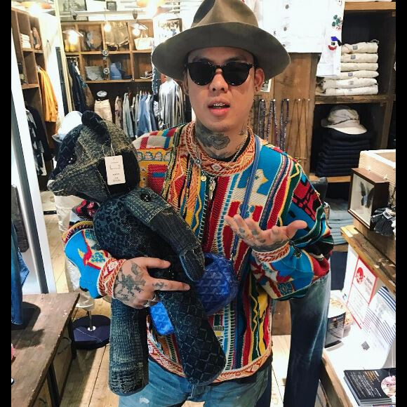 Photo de l'artiste tatoueur Brian Woo. Avril 2017.