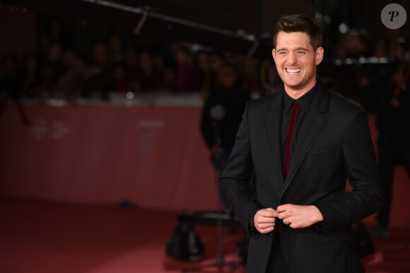 Michael Bublé sur le tapis rouge du film "Tour Stop 148" lors du 11ème Festival du Film de Rome. Le 14 octobre 2016