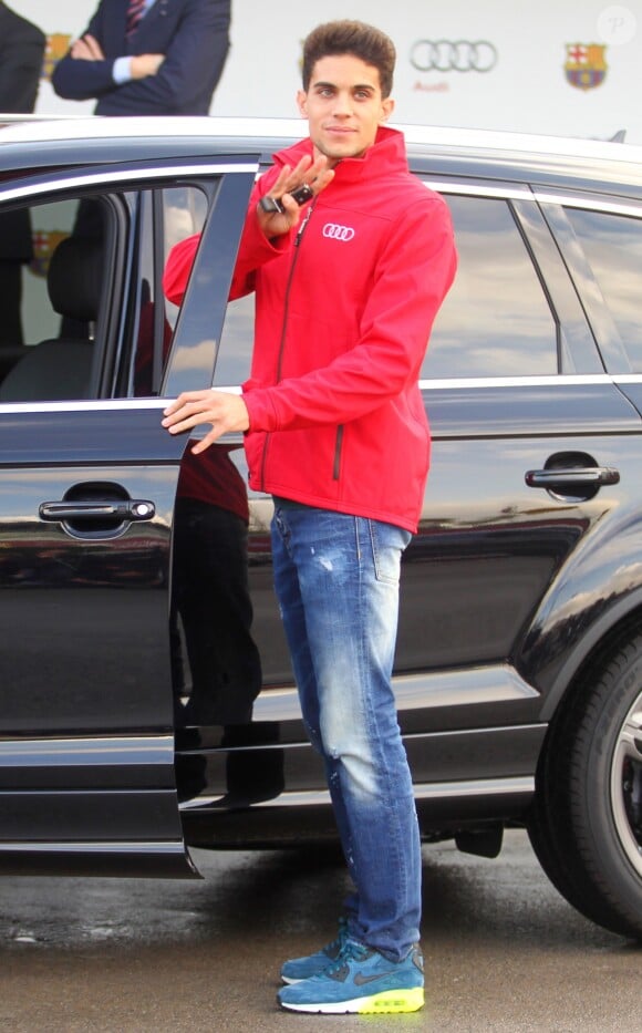 Marc Bartra - Les joueurs de l'équipe du Football Club de Barcelone assistent à la remise par la marque Audi de voitures à Barcelone, le 27 novembre 2014.