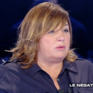 Michèle Bernier sur le plateau de "Salut les Terriens !" sur C8. Le 15 avril 2017.