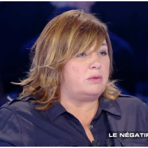 Michèle Bernier sur le plateau de "Salut les Terriens !" sur C8. Le 15 avril 2017.