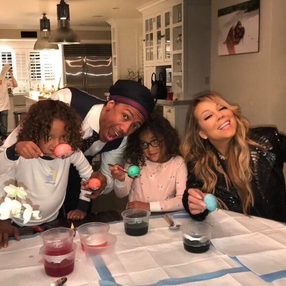 Mariah Carey fête Pâques avec ses enfants et son ex Nick Cannon. Instagram, le 16 avril 2017