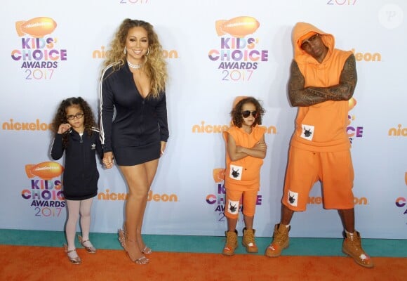 Mariah Carey et Nick Cannon avec leurs enfants Morrocan et Monroe - Soirée des "Nickelodeon's 2017