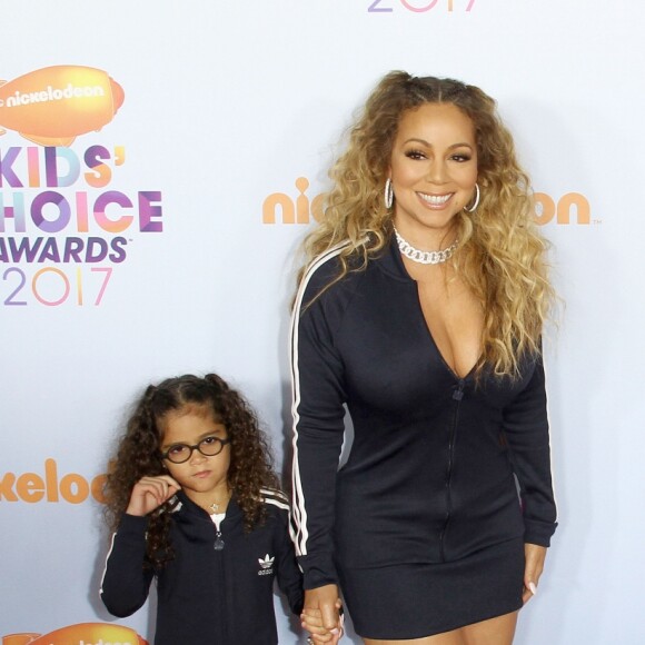 Mariah Carey et Nick Cannon avec leurs enfants Morrocan et Monroe - Soirée des "Nickelodeon's 2017