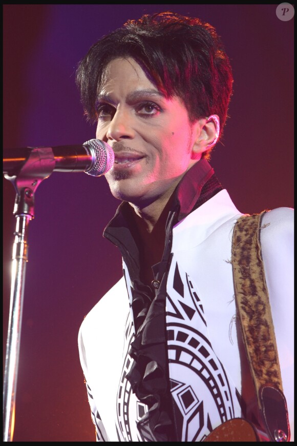 Prince en concert au Grand Palais, à Paris, le 11 octobre 2009.