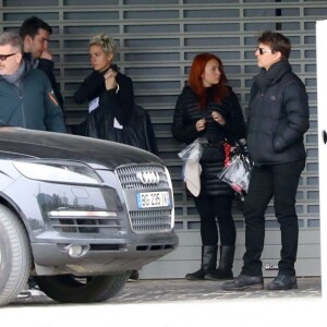 Tom Cruise sur le tournage d'une scène de Mission Impossible 6 quai Austerlitz à Paris le 23 avril 2017.