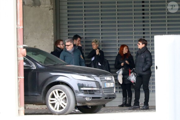 Tom Cruise sur le tournage d'une scène de Mission Impossible 6 quai Austerlitz à Paris le 23 avril 2017.