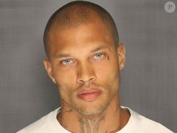 Jeremy Meeks sur le mugshot qui l'a rendu célèbre en 2014.