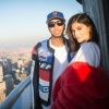 Kylie Jenner et son ex Tyga à l'Empire State Building à New York, le 14 février 2017