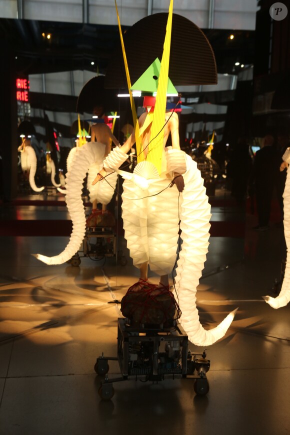 Illustration du Dîner annuel de la Société des Amis du musée national d'art moderne au Centre Pompidou à Paris, avec comme invité d'honneur J.P Goude, le 25 avril 2017. © CVS/Bestimage