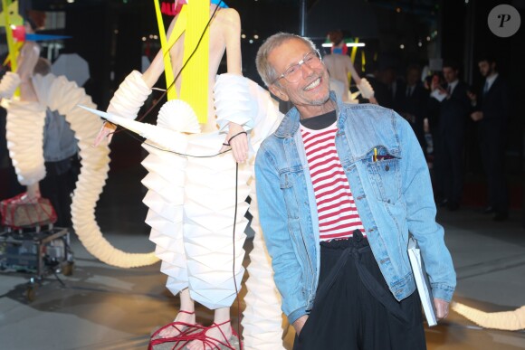Jean-Paul Goude  au Dîner annuel de la Société des Amis du musée national d'art moderne au Centre Pompidou à Paris, avec comme invité d'honneur J.P Goude, le 25 avril 2017. © CVS/Bestimage