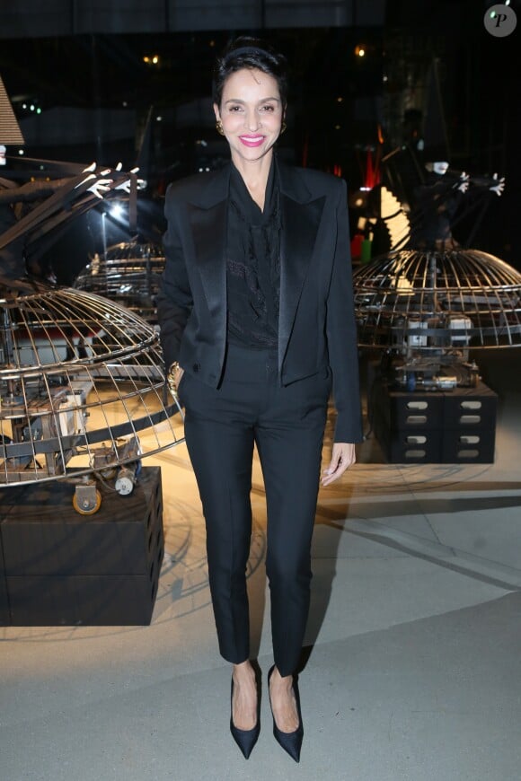 Farida Khelfa au Dîner annuel de la Société des Amis du musée national d'art moderne au Centre Pompidou à Paris, avec comme invité d'honneur J.P Goude, le 25 avril 2017. © CVS/Bestimage