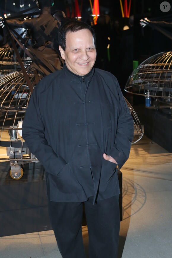 Azzedine Alaïa au Dîner annuel de la Société des Amis du musée national d'art moderne au Centre Pompidou à Paris, avec comme invité d'honneur J.P Goude, le 25 avril 2017. © CVS/Bestimage
