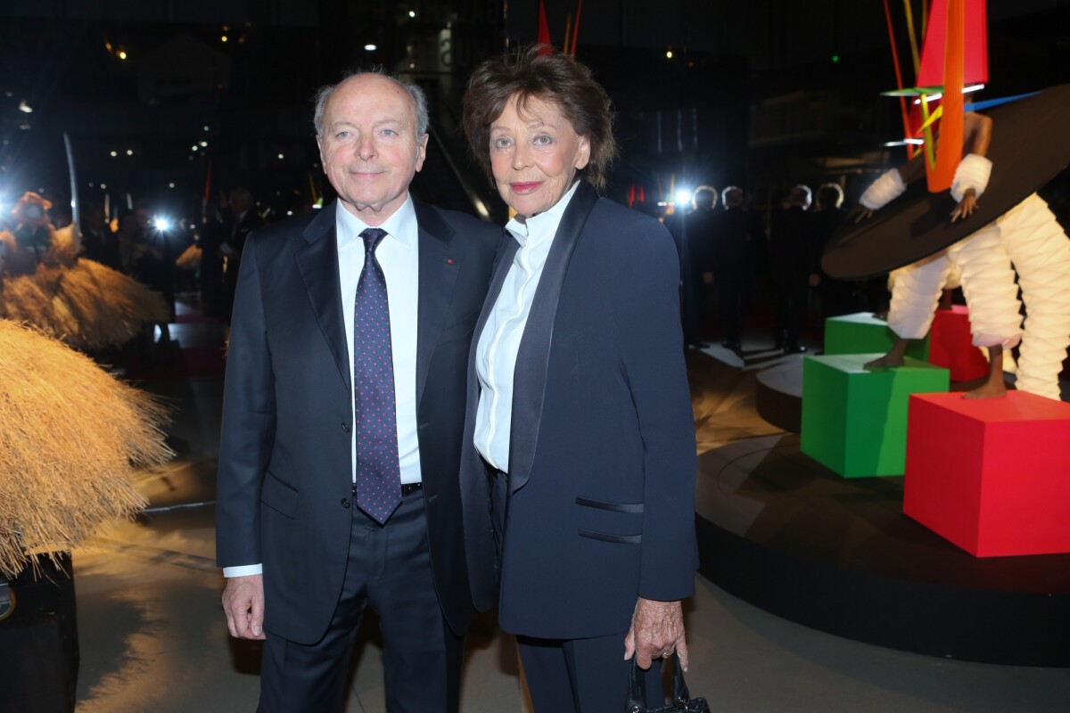 Photo Jacques Toubon et sa femme Lise au Dîner annuel de la Société des Amis du musée national