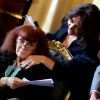 Sonia RYKIEL et sa fille Nathalie - Remise de la Grande medaille de Vermeil de la ville de Paris par Bertrand DELANOE et des insignes de Commandeur des Arts et des Lettres par Pierre BERGE à Sonia RYKIEL Paris, le 02 octobre 2012