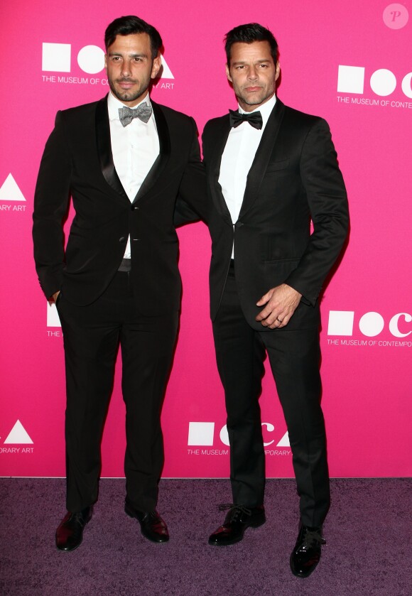 Ricky Martin et son fiancé Jwan Yosef à la soirée MOCA au Geffen Contemporary à Los Angeles, le 29 avril 2017