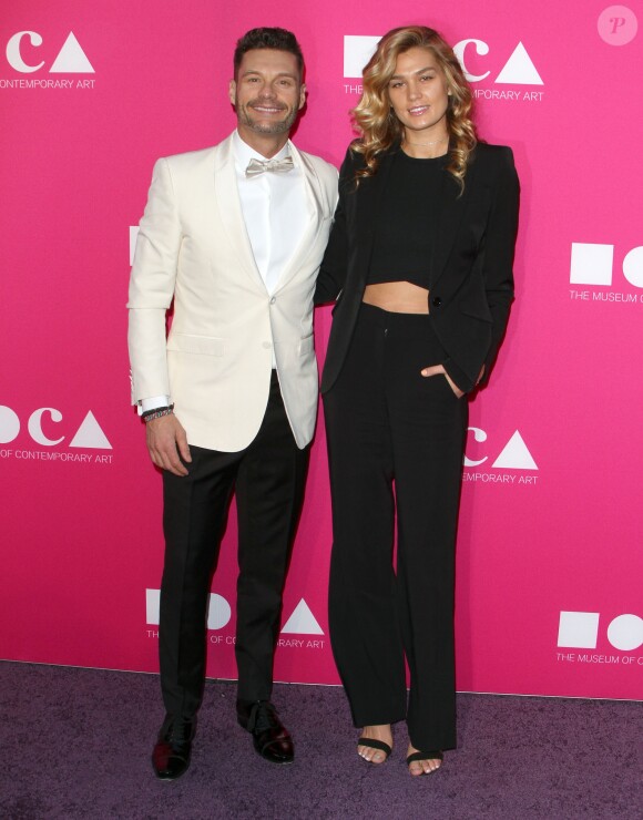 Ryan Seacrest et sa compagne Shayna Taylor à la soirée MOCA au Geffen Contemporary à Los Angeles, le 29 avril 2017