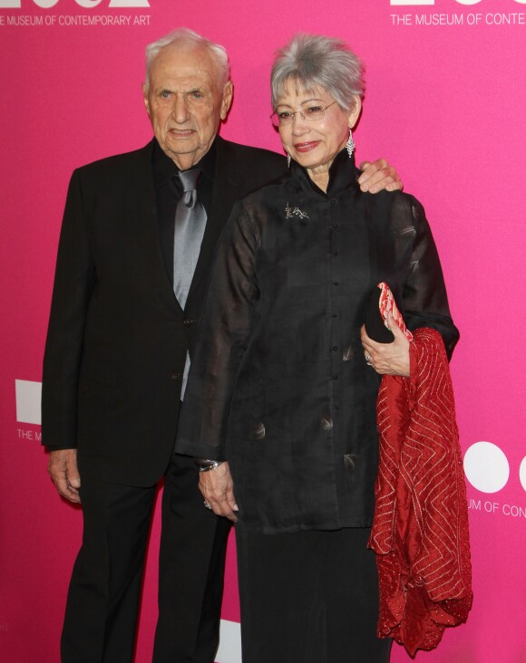 Frank Gehry et sa femme Anita à la soirée MOCA au Geffen Contemporary à Los Angeles, le 29 avril 2017