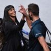 Shy'm et Benoît Paire lors du tournoi BNP Paribas Masters à l'AccorHotels Arena de Paris le 3 novembre 2015 © Giancarlo Gorassini