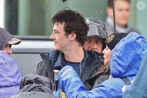 Exclusif - Michael Neeson (fils de Liam Neeson) sur le tournage d'une scène du film "Hard Powder" à Vancouver, Canada, le 2 mai 2017.