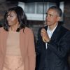 Barack Obama et sa femme Michele Obama - Le prince William et Kate Middleton reçoivent Barack Obama et sa femme pour un dîner privé dans leur résidence de Kensington à Londres le 22 Avril 2016.