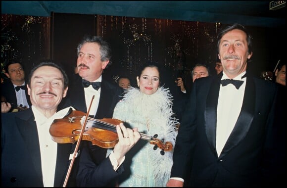 Victor Lanoux, Marie-Josée Nat et Jean Rochefort au Lido en 1985