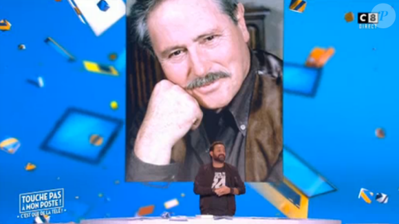 Mort de Victor Lanoux : Cyril Hanouna lui rend un bel hommage dans "Touche pas à mon poste" sur C8. Le 5 mai 2017.