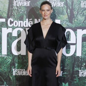 Bar Refaeli, enceinte, assiste à la première édition des Condé Nast Traveler Awards (cérémonie organisée par l'édition espagnole du magazine CN Traveler) à l'hôtel Ritz. Madrid, le 4 mai 2017.