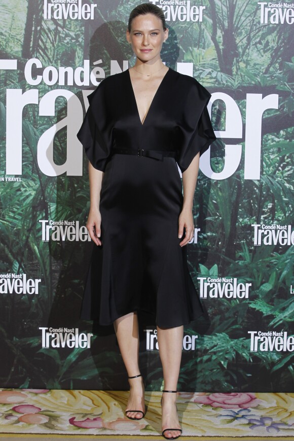 Bar Refaeli, enceinte, assiste à la première édition des Condé Nast Traveler Awards (cérémonie organisée par l'édition espagnole du magazine CN Traveler) à l'hôtel Ritz. Madrid, le 4 mai 2017.