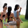 Exclusif - Kim, Kourtney Kardashian et Stephanie Sheppard en vacances au Mexique. Le 23 avril 2017.