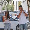 Exclusif - Kourtney Kardashian et Younes Bendjima se baladent dans les rues de West Hollywood, le 2 mai 2017.