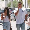 Exclusif - Kourtney Kardashian et Younes Bendjima se baladent dans les rues de West Hollywood, le 2 mai 2017.