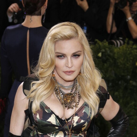 Madonna (un grillz dentaire fait de diamants) - Les célébrités arrivent au MET 2017 Costume Institute Gala sur le thème de "Rei Kawakubo/Comme des Garçons: Art Of The In-Between" à New York le 1er mai 2017.