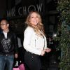 Mariah Carey est allée diner au restaurant Mr. Chow à Beverly Hills, le 29 avril 2017