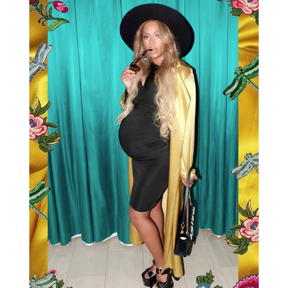 Beyoncé Knowles enceinte et stylée - Photo publiée sur sa page Instagram, le 10 mai 2017