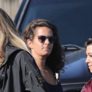 Kourtney, Kim et Khloé Kardashian à Los Angeles, le 11 mai 2017.