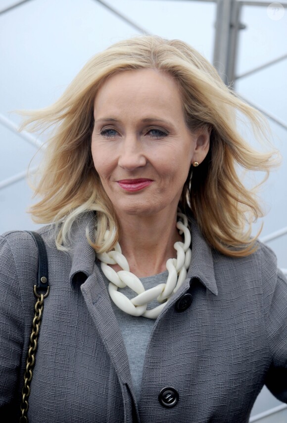 J.K. Rowling visite l'Empire State Building à New York, le 9 avril 2015.