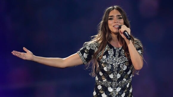 Alma lors du concours de L'Eurovision 2017. A Kiev, le 13 mai 2017.