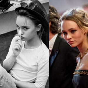 Vanessa Paradis jeune à gauche, Lily-Rose Depp à droite.